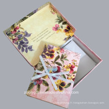 Flowers Keepsake Note Set Keepsake Box avec des notes et des enveloppes